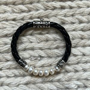 Honora Pearl Leather bracelet - fits size 6 wrist